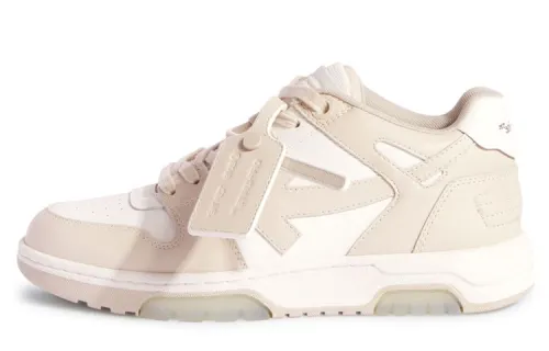 OFF WHITE Out Of Office Ooo Low Tops Beige Women's