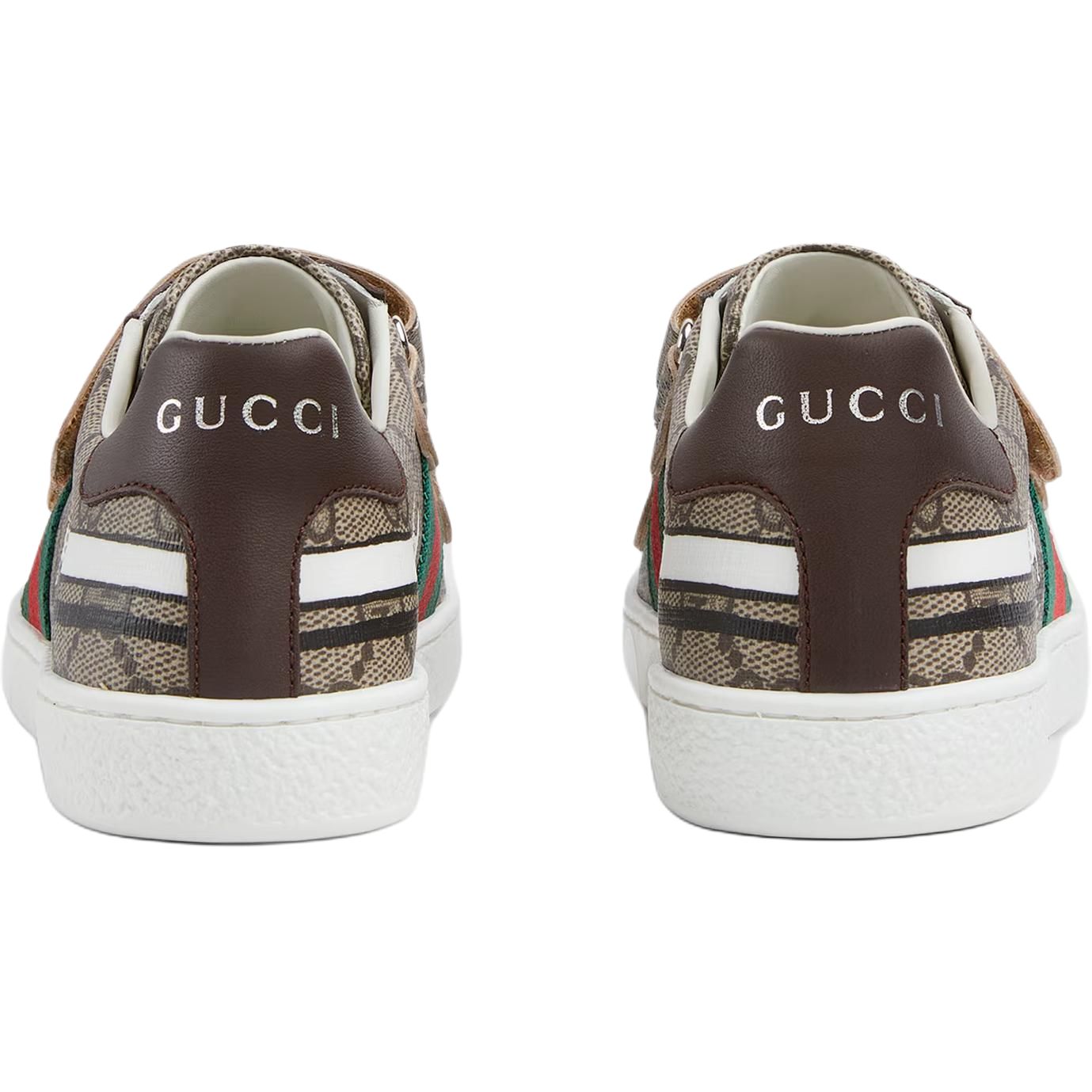 Детские кроссовки Gucci ACE (коричневые) — фото 5