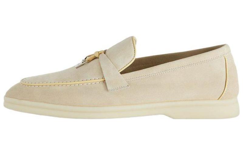 Loro Piana Summer Charms Walk Loafers Women's Milk Tea