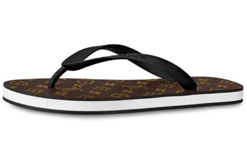 LOUIS VUITTON Molitor Flip Flops Men's Brown