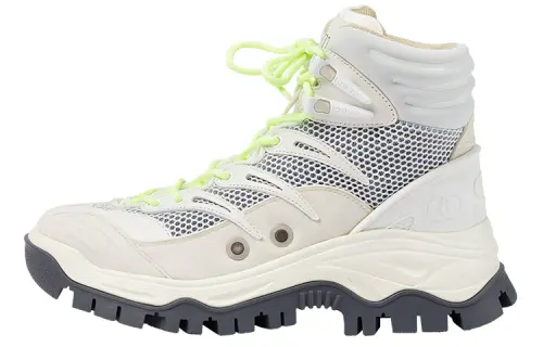 Gucci Wmns Lace Up Ankle Boot 'Grey White' Women's