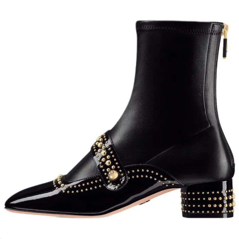 DIOR Belle D Ankle Boots 4cm Women's Black