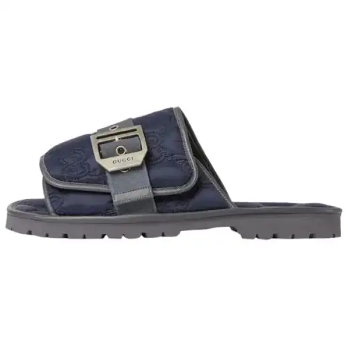 Gucci Gg Slide Sandal 'Dark Blue'
