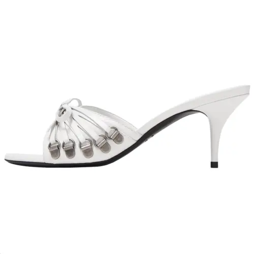 Balenciaga Rubber Slide Slippers Women's White