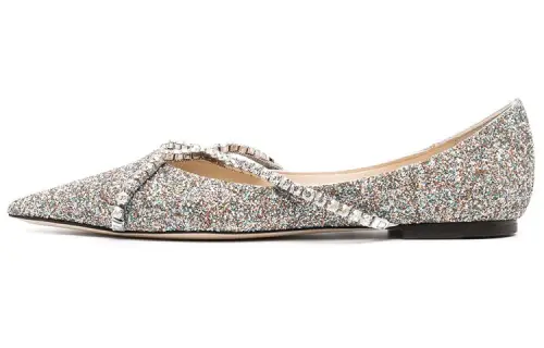 Jimmy Choo Genevi Casual Shoes Women's Silver Multicolor