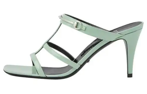 GUCCI Slide Slippers Women's Mint Green