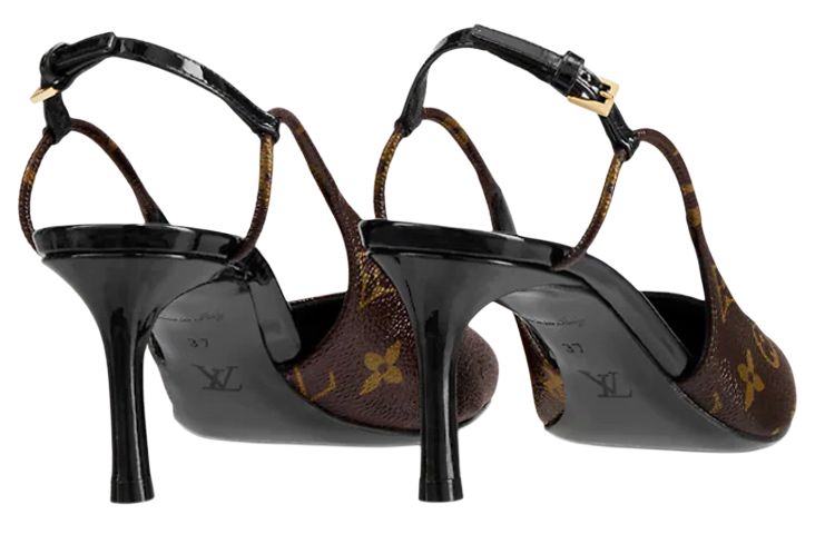 Женские туфли Louis Vuitton Chérie (коричневые) — фото 5