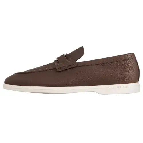 LOUIS VUITTON Estate Loafers Men's Brown