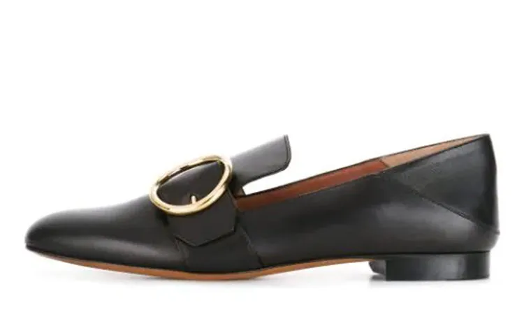 BALLY Lottie Leather Loafers Women's Black