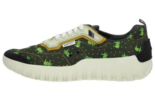 PRADA Leather Low top Sports Casual Shoes Men's Green