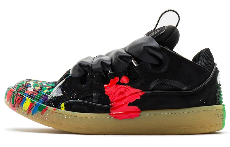 Lanvin Leather Curb Gallery Dept. Black Multi Women's