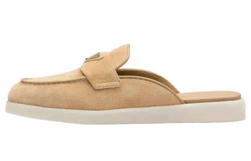 PRADA Suede Leather Mules