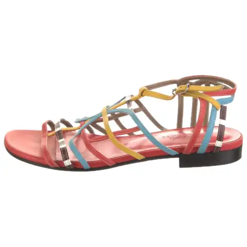 HERMES Roman Sandals Women's Red