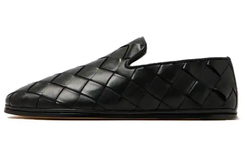 Bottega Veneta Cow Leather Casual Shoes Women's Black