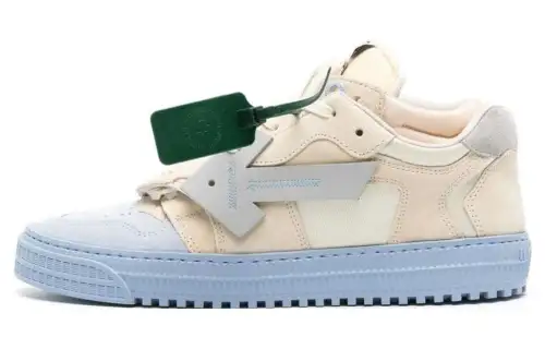 OFF WHITE Floating Arrow Low Top Sneakers 'Beige Blue'