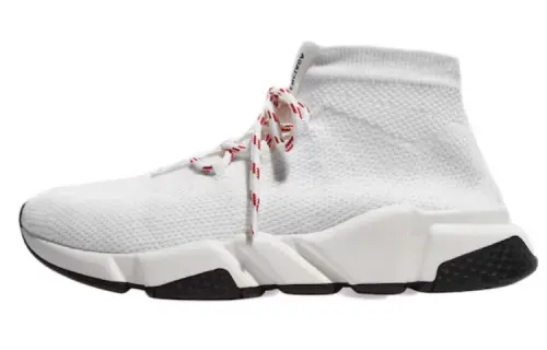 Balenciaga Speed Lace Up White Red Women's