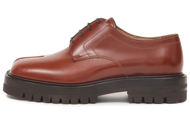 Maison Margiela Tabi Cow Leather Casual Shoes Women's Brown