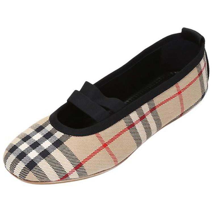Burberry Flat Women's Casual Shoes Women's Beige