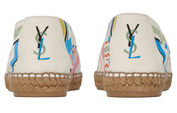 Мужские туфли SAINT LAURENT Espadrilles (белые) — фото 5