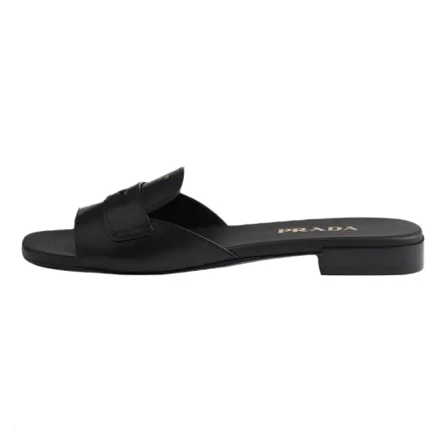 PRADA Quiet Slide Slippers 1cm Women's Black