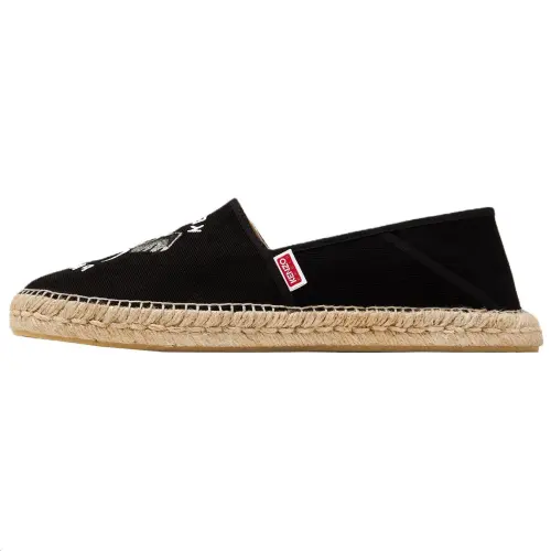 KENZO Embroidered Canvas Espadrilles