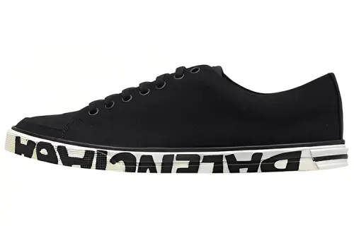 Balenciaga Logo Sole Canvas Lace Up 'Sneakers'