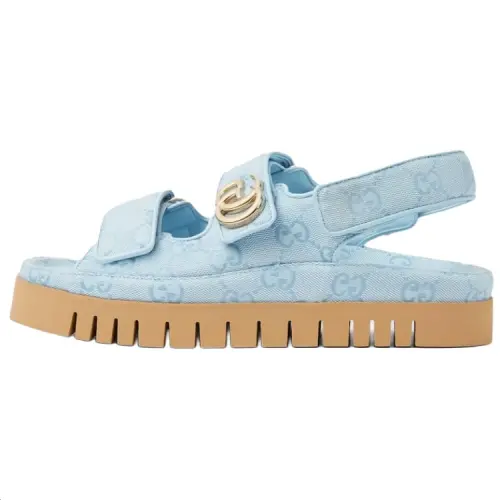 GUCCI One Strap Sandals Women's Blue
