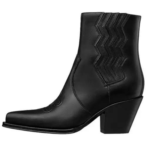 HERMES Vegas Ankle Boots Women's Black