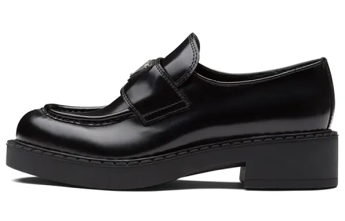PRADA Leather Loafers 'Black' Women's