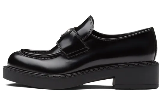 PRADA Leather Loafers 'Black' Women's