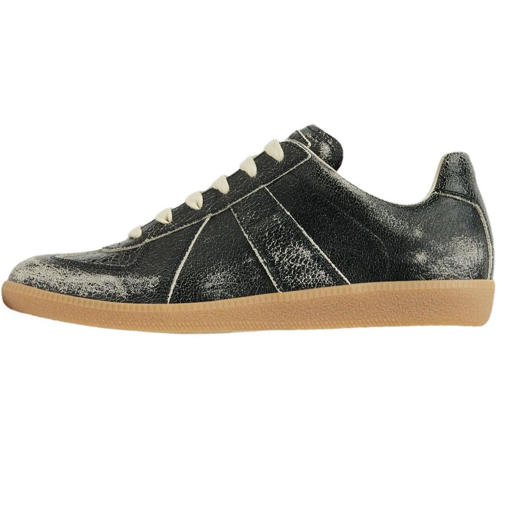 Женские кеды Maison Margiela Replica (черные)