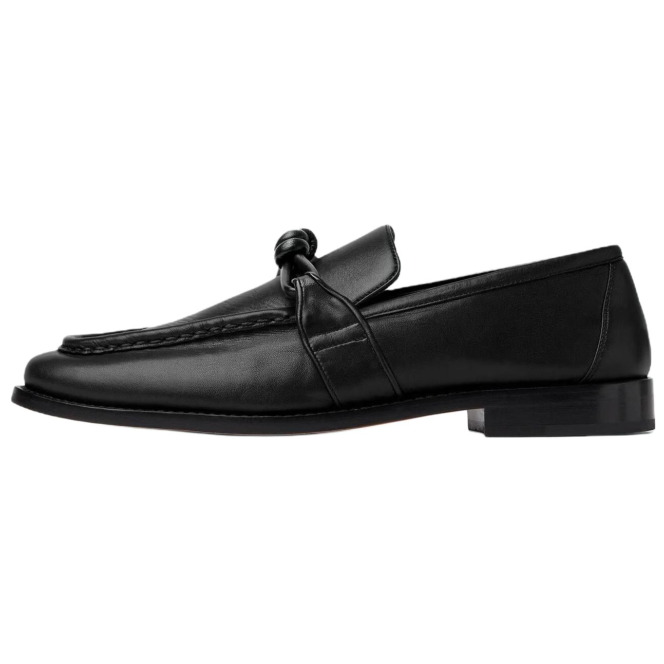 Bottega Veneta Astaire Calfskin Casual Shoes Men's Black