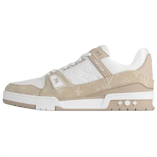 LOUIS VUITTON Trainer Low top Skateboard Shoes Men's Light Umber