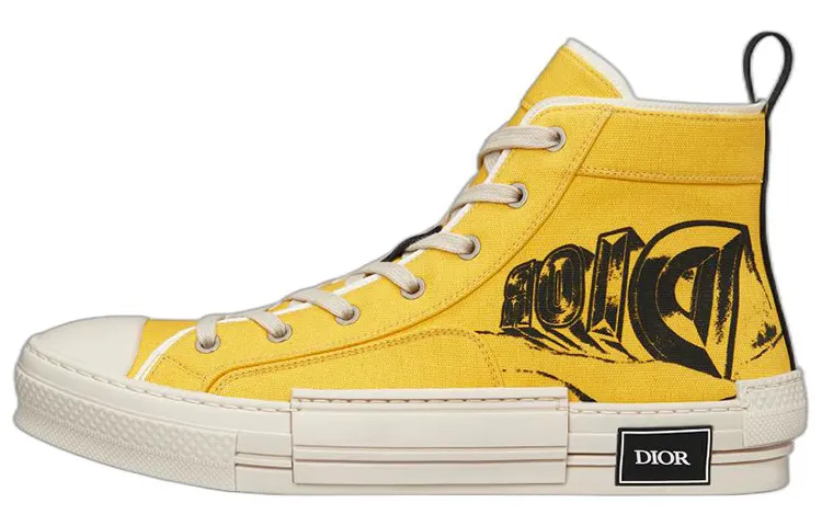DIOR B23 High Top AsteroDIOR Yellow