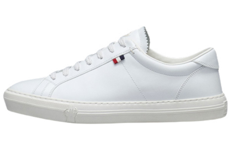 Женские кеды Moncler Leather Sneakers (белые)