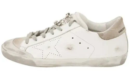 Golden Goose Super Star Stylish Skateboarding Shoes Women's White