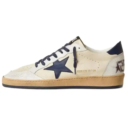 Golden Goose Ball Star Low top Skateboard Shoes Men's Beige