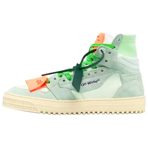 OFF WHITE High top Skateboard Shoes Women's Green
