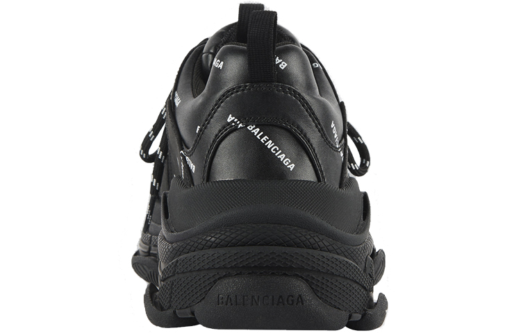 Мужские кроссовки Balenciaga Triple S Allover Logo Sneaker (черный) — фото 5