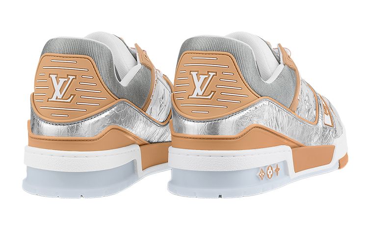 Мужские кеды Louis Vuitton LOUIS VUITTON Trainer LV (серебряный) — фото 3