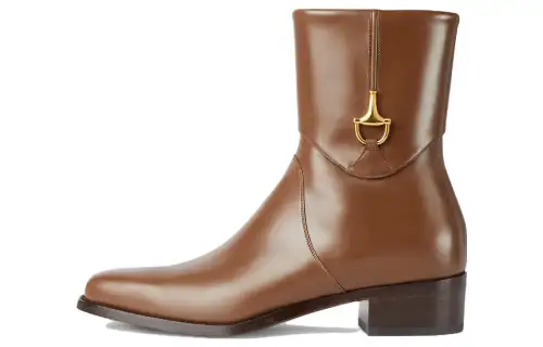 GUCCI Ankle Boots Men's Brown