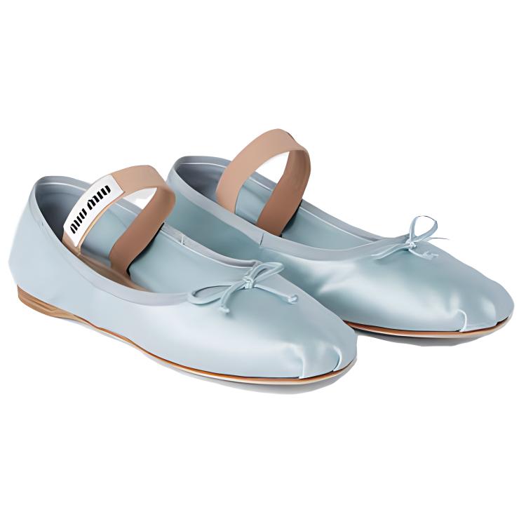 MIU MIU Mary Jane Shoes Women's Light Blue