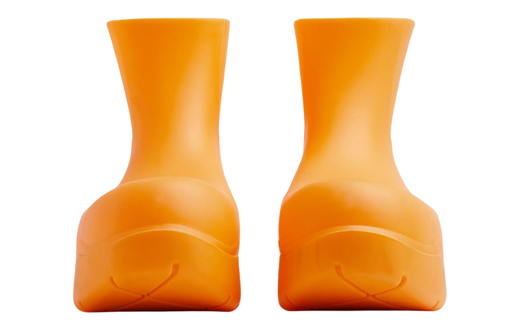 Bottega Veneta Puddle Ankle Boots Tangerine