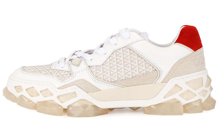 Jimmy Choo Diamond X Trainer/F Comfortable And Trendy Low top Casual Shoes Women's White
