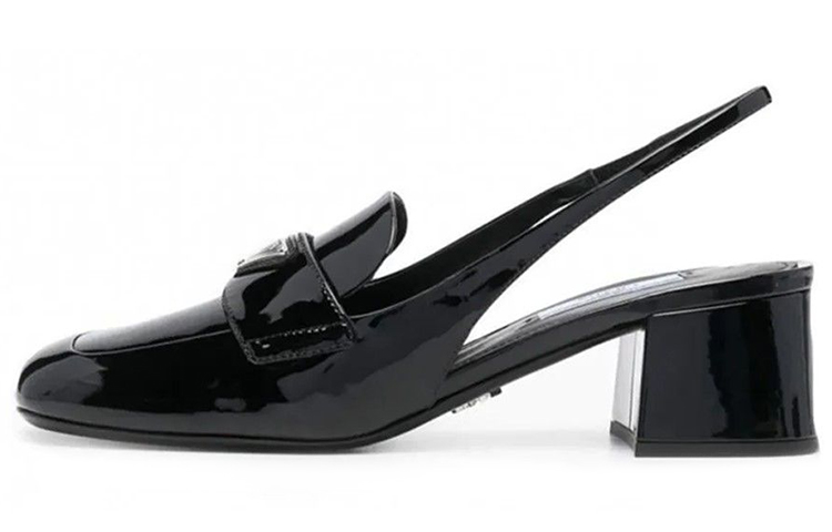 Женские туфли Prada Leather Pumps 4.5cm (черные)