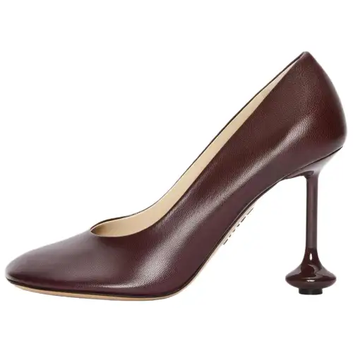 LOEWE Toy Irregular Heel High Heels 9cm Women's Burgundy