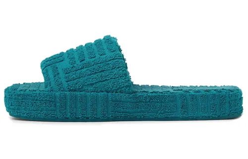 Bottega Veneta Resort Sponge Slide Slippers Men's Blue