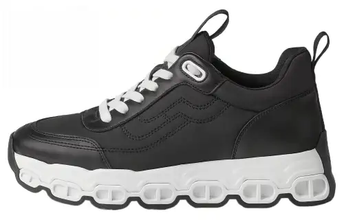 HERMES IMPULSE Leather Low top Casual Shoes Women's Black