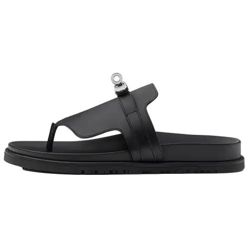 HERMES Empire Flip Flops Women's Black