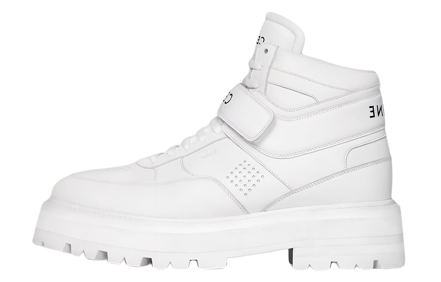 CELINE High top Stylish Skateboarding Shoes Men's White